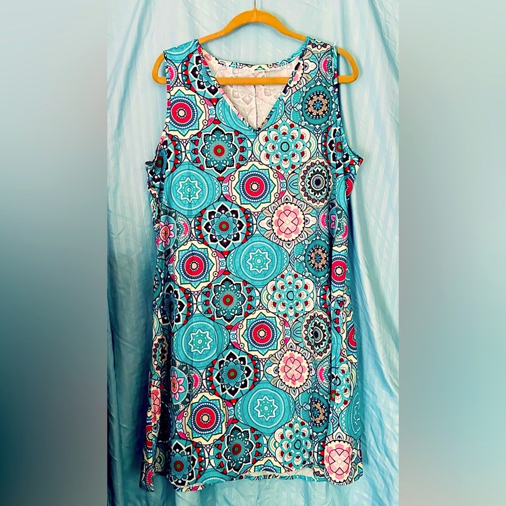 BOHO summer sleeveless dress